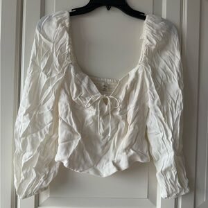 Wilfred Cream Puff Sleeve Blouse